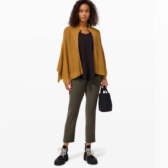 lululemon athletica Sweaters - Lululemon Softer Still Wrap Sweater Spiced Bronze